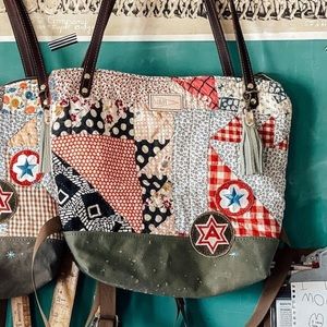 Watson & Mayberry NEW Quilted Tote Backpack Purse ONE OF A KIND